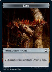 Angel // Clue Double-Sided Token [Innistrad: Crimson Vow Commander Tokens] | Good Games Morley