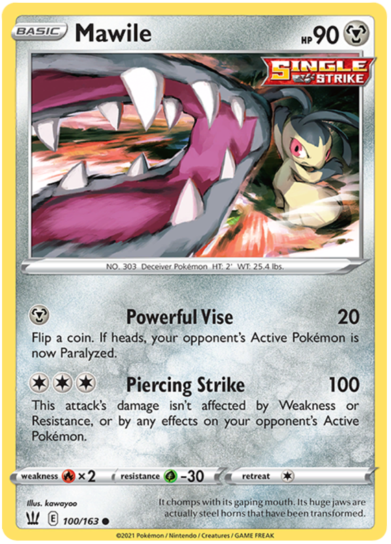 Mawile (100/163) [Sword & Shield: Battle Styles] | Good Games Morley