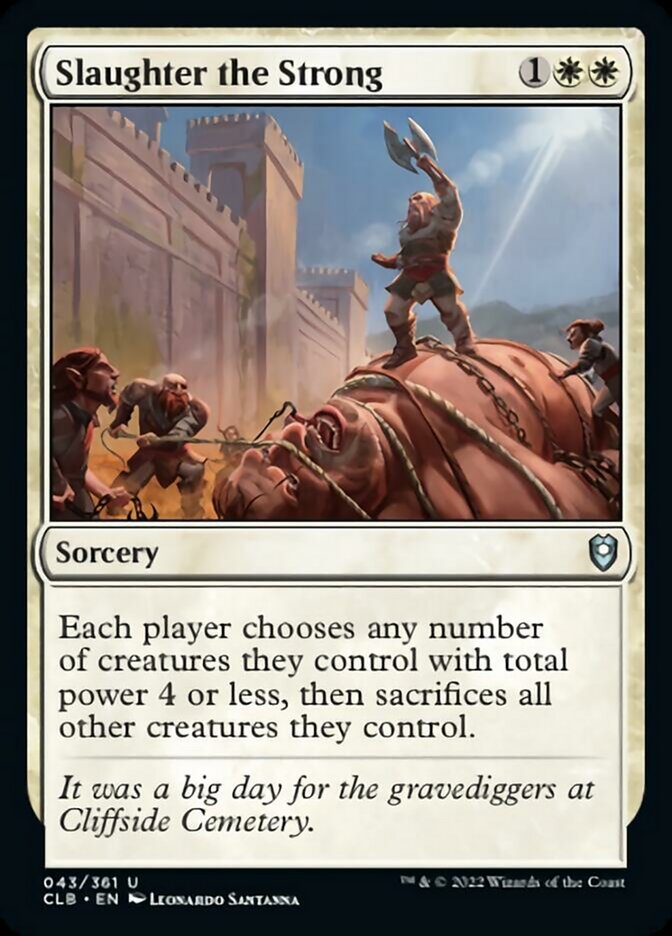 Slaughter the Strong [Commander Legends: Battle for Baldur's Gate] | Good Games Morley