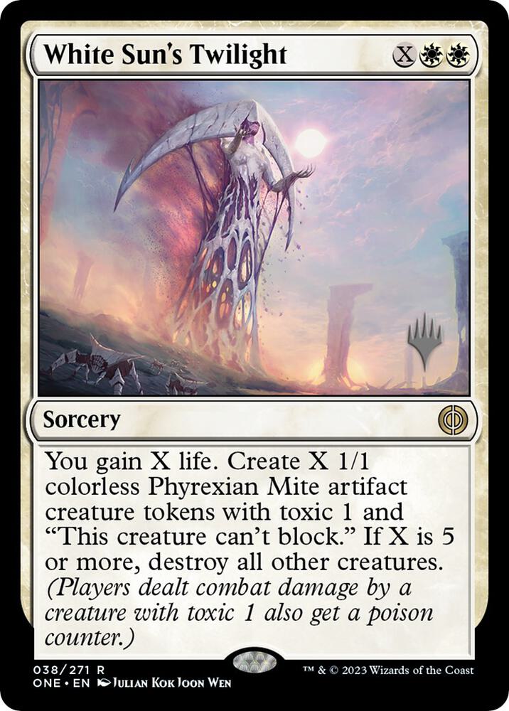 White Suns Twilight 38p/160 (Promo Pack: Phyrexia: All Will Be One)  | Good Games Morley