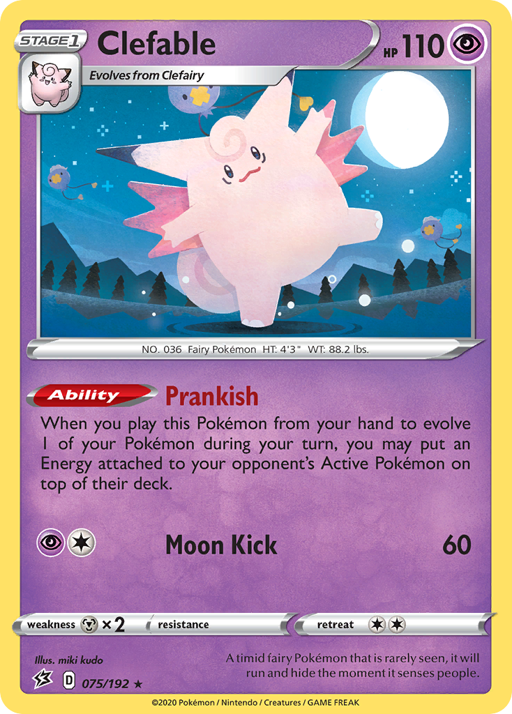 Clefable (075/192) [Sword & Shield: Rebel Clash] | Good Games Morley