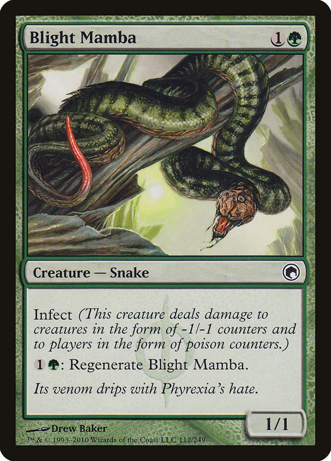 Blight Mamba 112/249 (Scars of Mirrodin)  - Foil | Good Games Morley