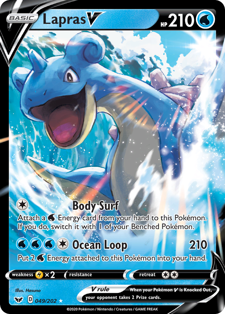 Lapras V (049/202) [Sword & Shield: Base Set] | Good Games Morley