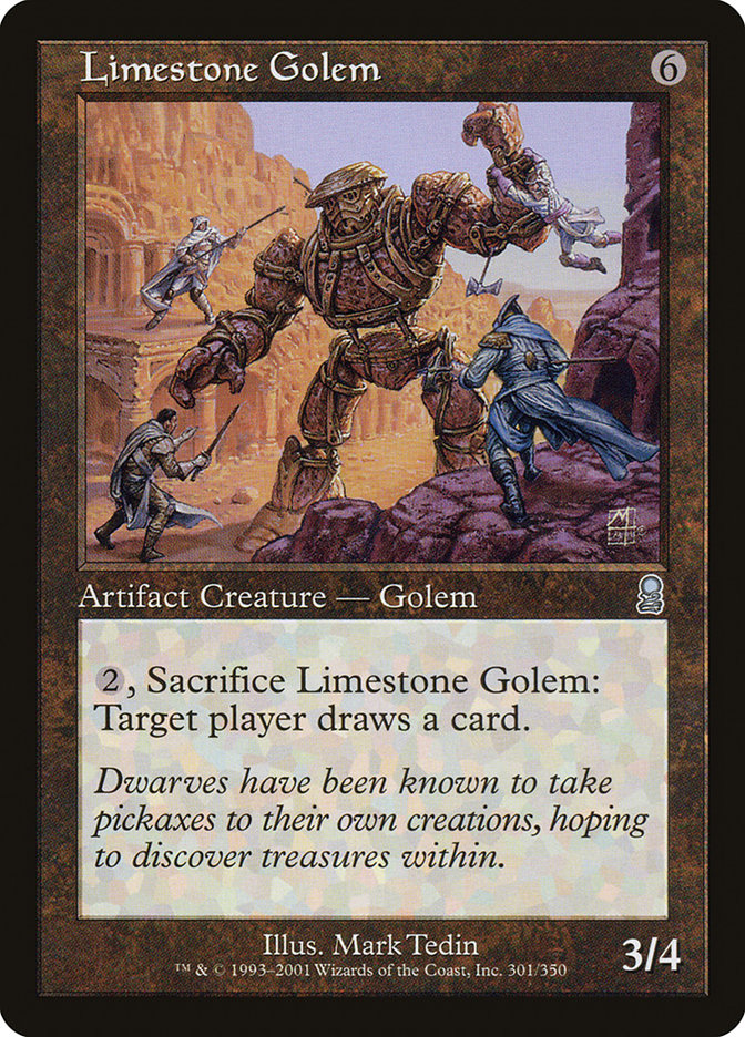 Limestone Golem 301/350 (Odyssey)  - Foil | Good Games Morley