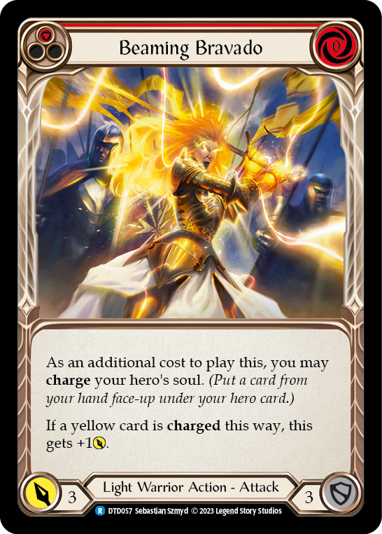 Beaming Bravado (Red) [DTD057] (Dusk Till Dawn)  Rainbow Foil | Good Games Morley