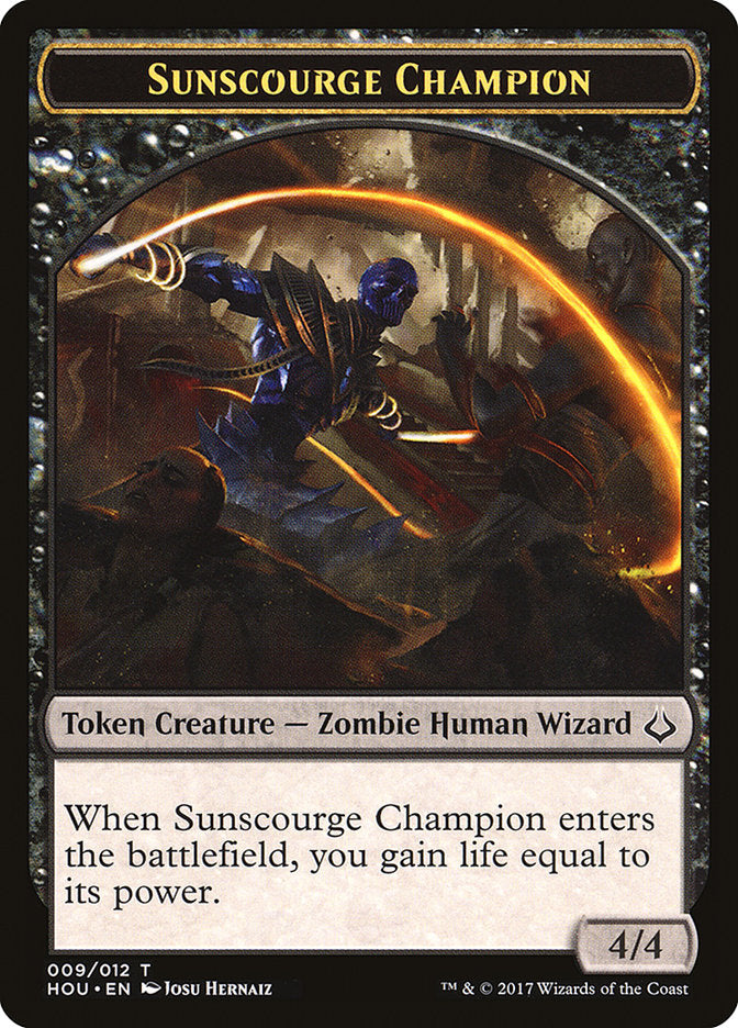 Sunscourge Champion Token [Hour of Devastation Tokens] | Good Games Morley