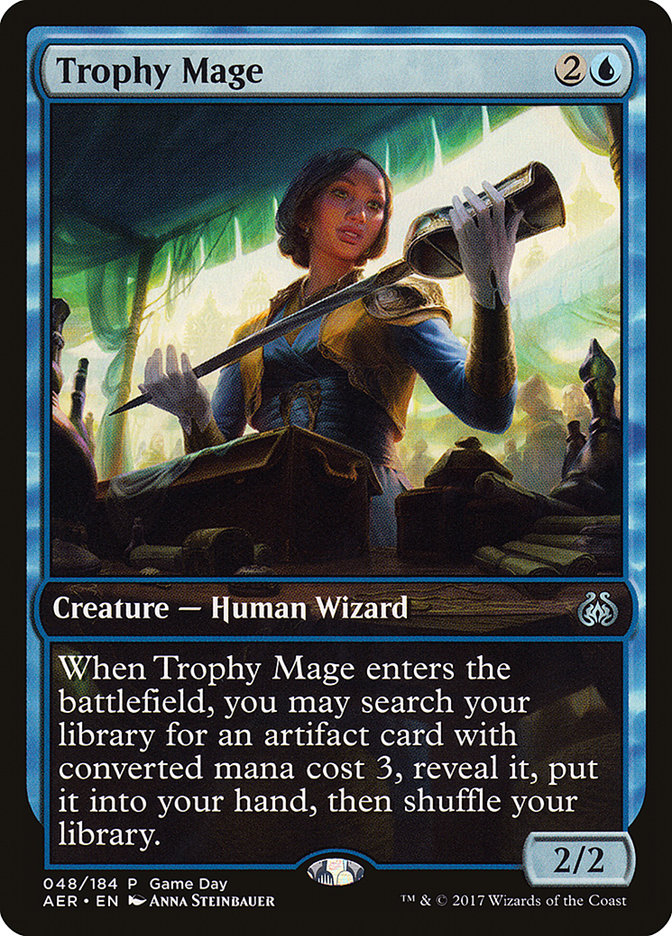 Trophy Mage (Game Day) [Aether Revolt Promos] | Good Games Morley