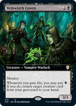 Veinwitch Coven Extended Art 373/81 (Commander 2021)  | Good Games Morley