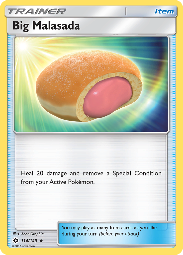 Big Malasada (114/149) [Sun & Moon: Base Set] | Good Games Morley