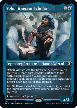 Volo Itinerant Scholar Foil Etched 491 (Commander Legends: Battle for Baldur's Gate)  - Foil | Good Games Morley