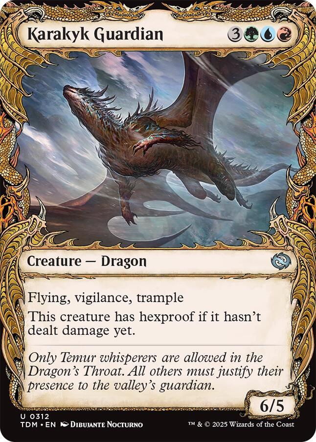 Karakyk Guardian 312/291 (Tarkir: Dragonstorm)  - Showcase Foil | Good Games Morley