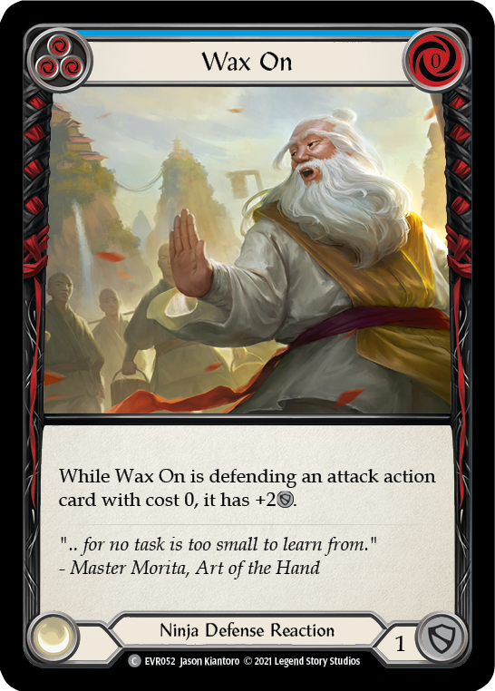 Wax On (Blue) [EVR052] (Everfest)  1st Edition Rainbow Foil | Good Games Morley