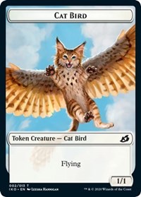 Cat Bird // Human Soldier (003) Double-Sided Token [Ikoria: Lair of Behemoths Tokens] | Good Games Morley