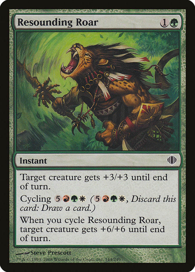 Resounding Roar 144/249 (Shards of Alara)  - Foil | Good Games Morley