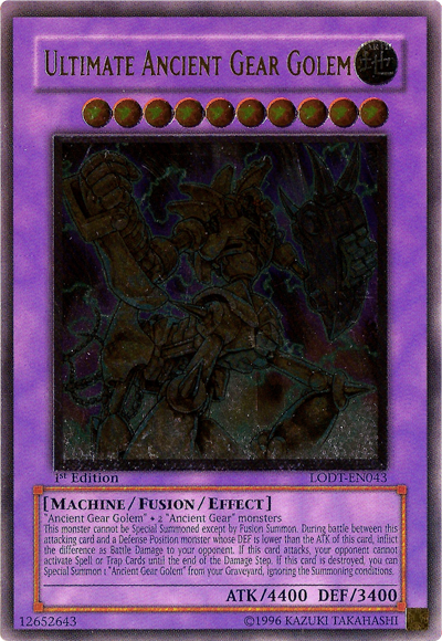 Ultimate Ancient Gear Golem [LODT-EN043] Ultimate Rare | Good Games Morley