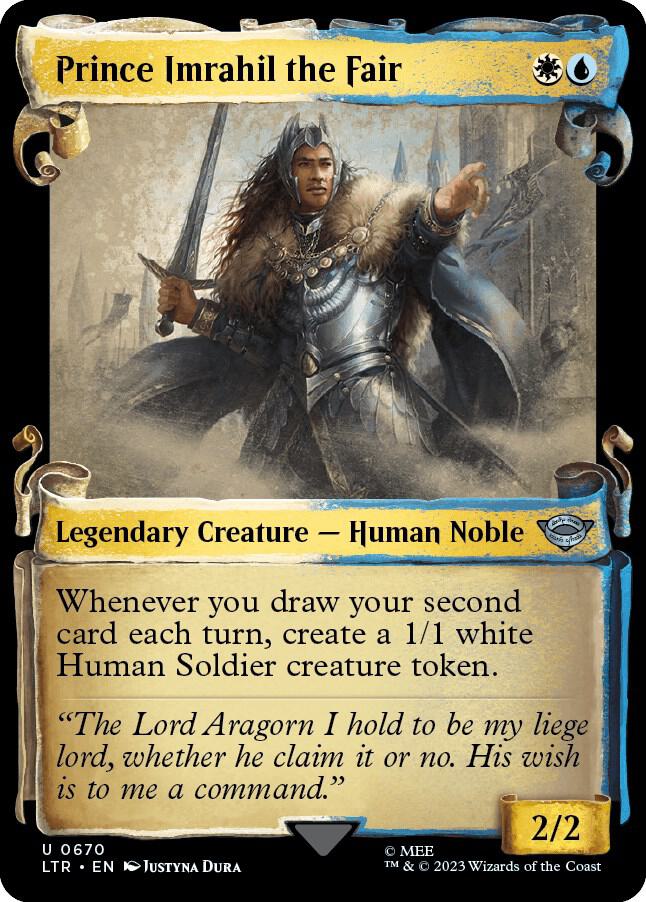 Prince Imrahil the Fair 670 (Universes Beyond: The Lord of the Rings: Tales of Middle-earth)  - Showcase Scroll Foil | Good Games Morley