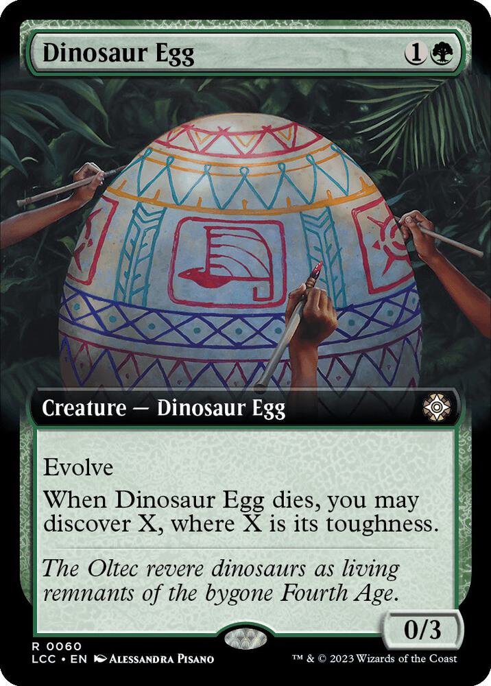 Dinosaur Egg 60/370 (Commander: The Lost Caverns of Ixalan)  - Extended Art | Good Games Morley