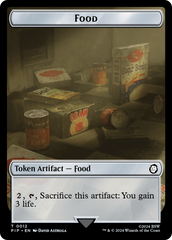 Warrior // Food (0012) Double-Sided Token [Fallout Tokens] | Good Games Morley
