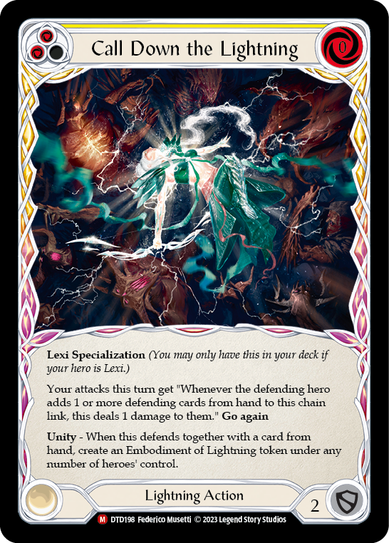 Call Down the Lightning [DTD198] (Dusk Till Dawn)  Rainbow Foil | Good Games Morley