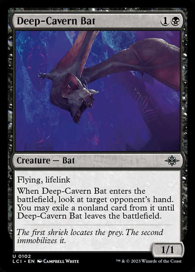 Deep Cavern Bat 102 (The Lost Caverns of Ixalan)  - Foil | Good Games Morley