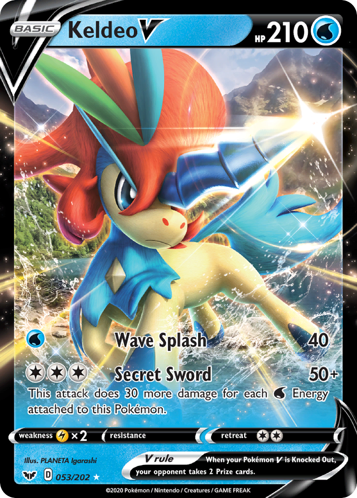 Keldeo V (053/202) [Sword & Shield: Base Set] | Good Games Morley