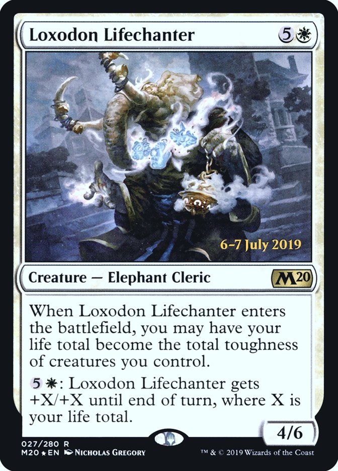 Loxodon Lifechanter [Core Set 2020 Prerelease Promos] | Good Games Morley