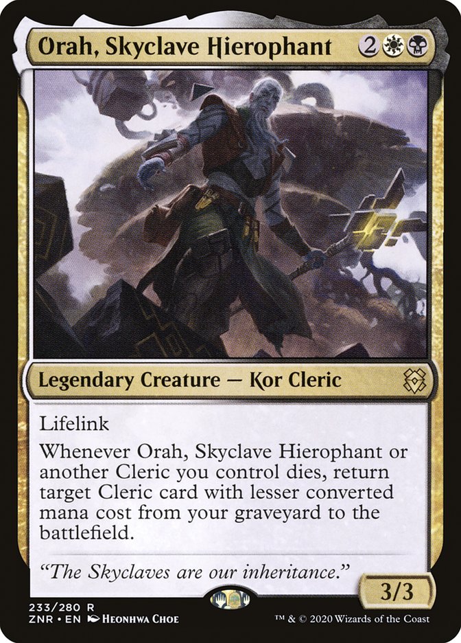 Orah, Skyclave Hierophant 233/280 (Zendikar Rising)  - Foil | Good Games Morley
