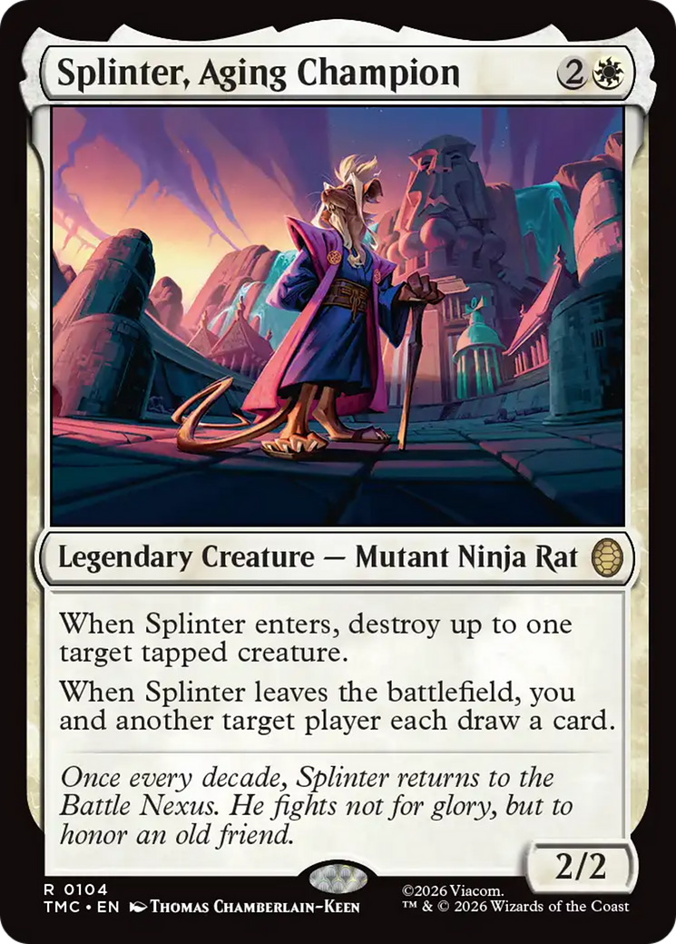 Splinter, Aging Champion [Teenage Mutant Ninja Turtles Commander] | Good Games Morley