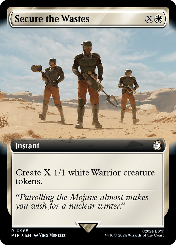 Secure the Wastes (Extended Art) (Surge Foil) [Fallout] | Good Games Morley