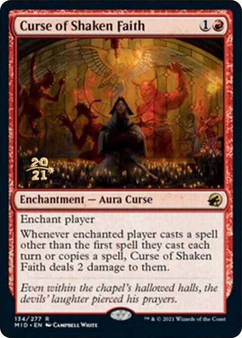 Curse of Shaken Faith 134s/171 (Prerelease Cards)  - Foil | Good Games Morley