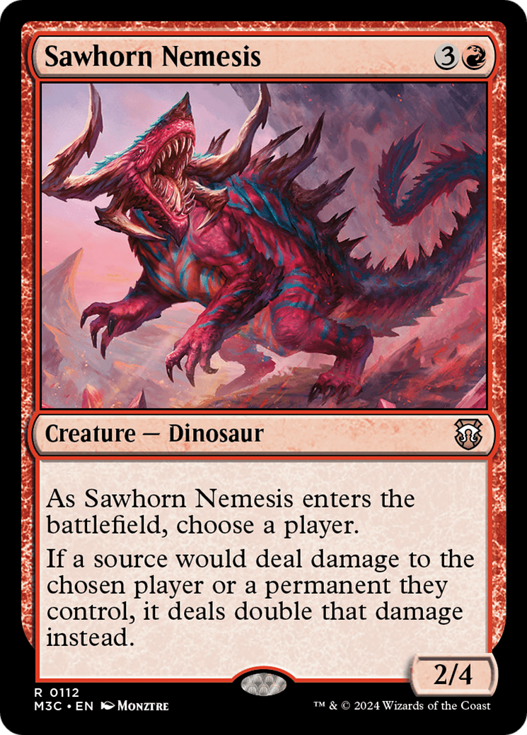 Sawhorn Nemesis [Modern Horizons 3 Commander] | Good Games Morley