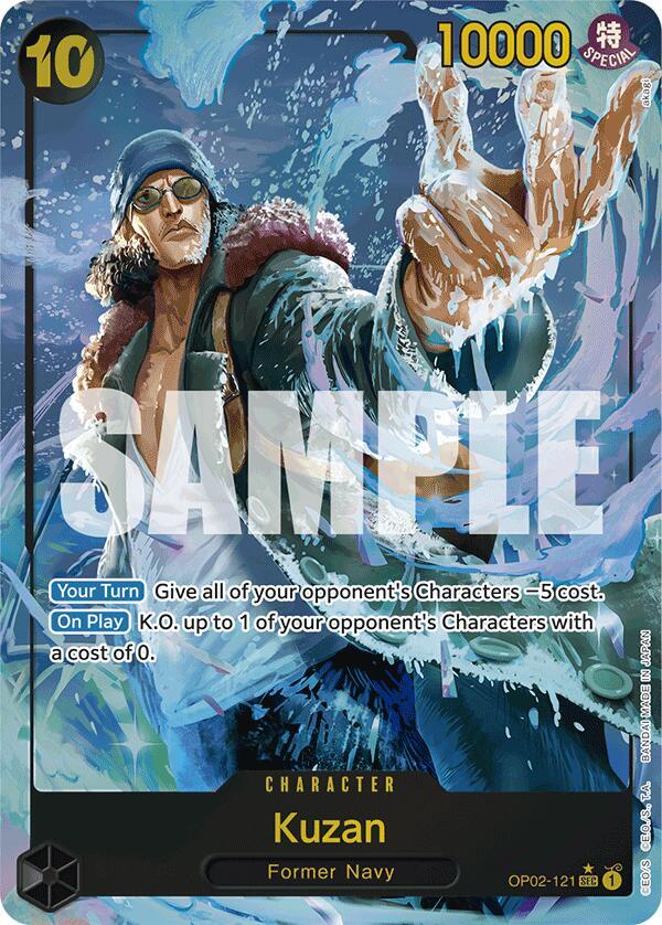 Kuzan OP02-121 (Premium Booster -The Best-)  - Alternate Art Foil | Good Games Morley