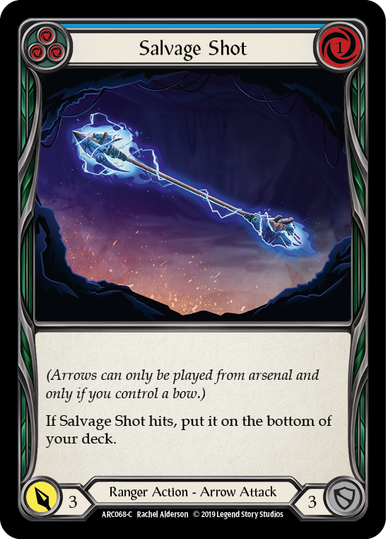 Salvage Shot (Blue) [ARC068-C] (Arcane Rising)  1st Edition Rainbow Foil | Good Games Morley
