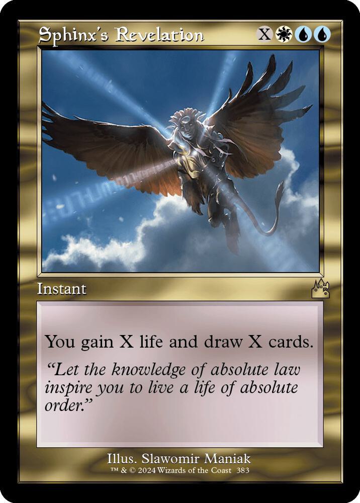 Sphinx's Revelation 383/291 (Ravnica Remastered)  - Retro | Good Games Morley