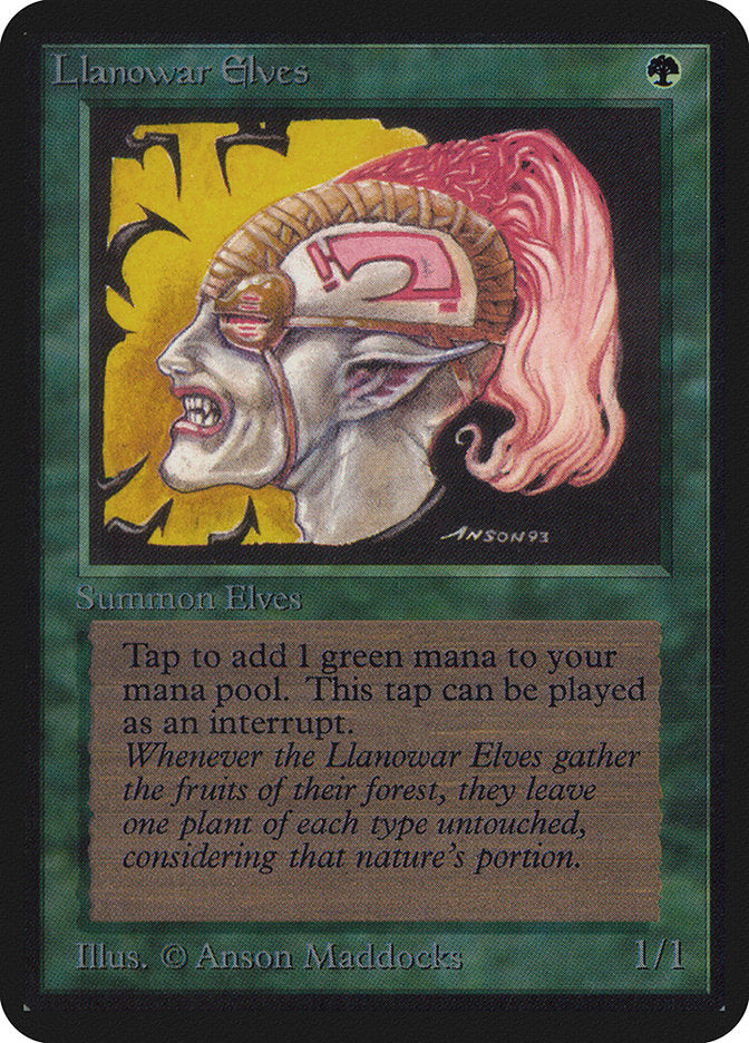 Llanowar Elves [Alpha Edition] | Good Games Morley