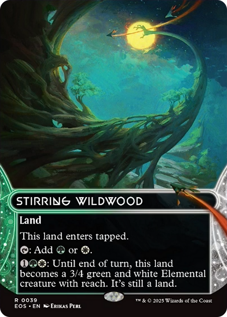 Stirring Wildwood (0039) (Borderless) [Edge of Eternities: Stellar Sights] | Good Games Morley