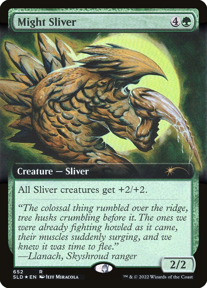 Might Sliver (Extended Art) [Secret Lair Drop Promos] | Good Games Morley