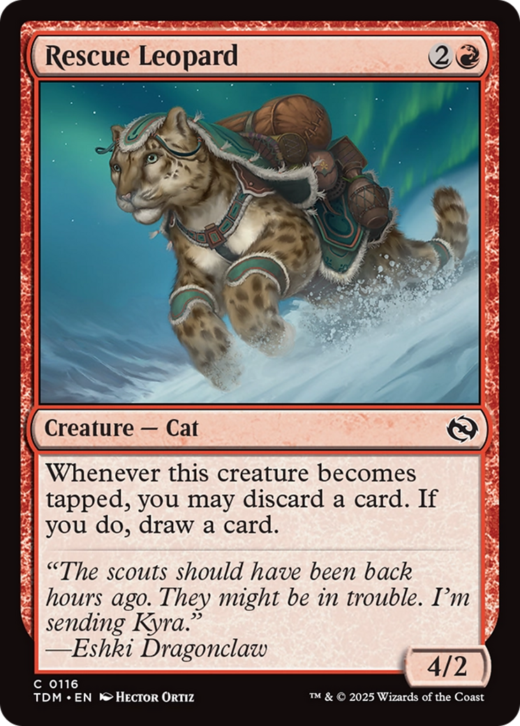 Rescue Leopard [Tarkir: Dragonstorm] | Good Games Morley