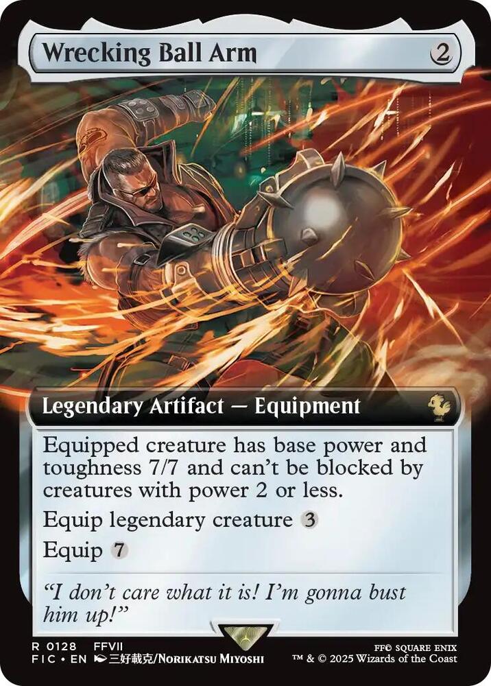 Wrecking Ball Arm 128 (Commander: FINAL FANTASY)  - Extended Art Foil | Good Games Morley