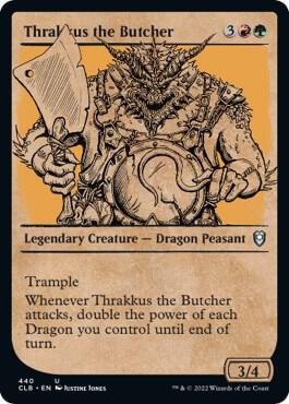 Thrakkus the Butcher Showcase 440 (Commander Legends: Battle for Baldur's Gate)  - Foil | Good Games Morley