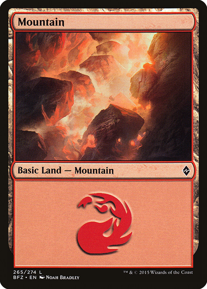 Mountain (265) [Battle for Zendikar] | Good Games Morley