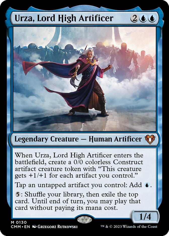 Urza, Lord High Artificer 130/451 (Commander Masters)  - Foil | Good Games Morley