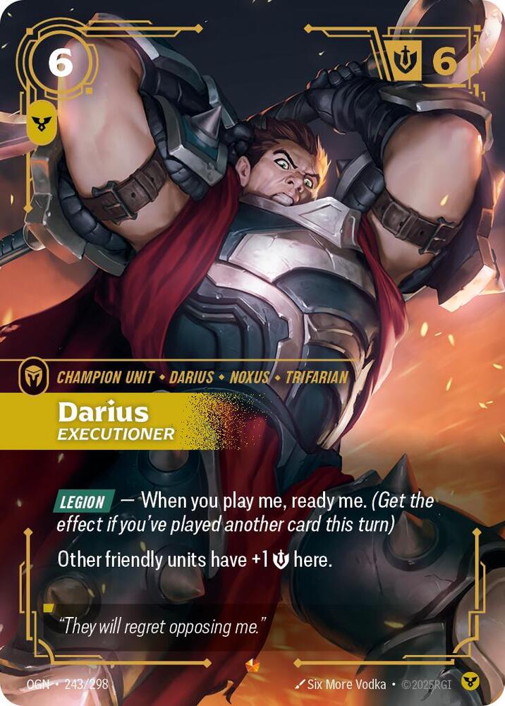 Darius - Executioner 243/298 (Origins)  - Foil | Good Games Morley