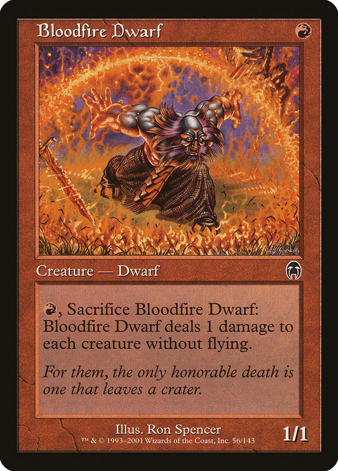 Bloodfire Dwarf 56/143 (Apocalypse)  - Foil | Good Games Morley
