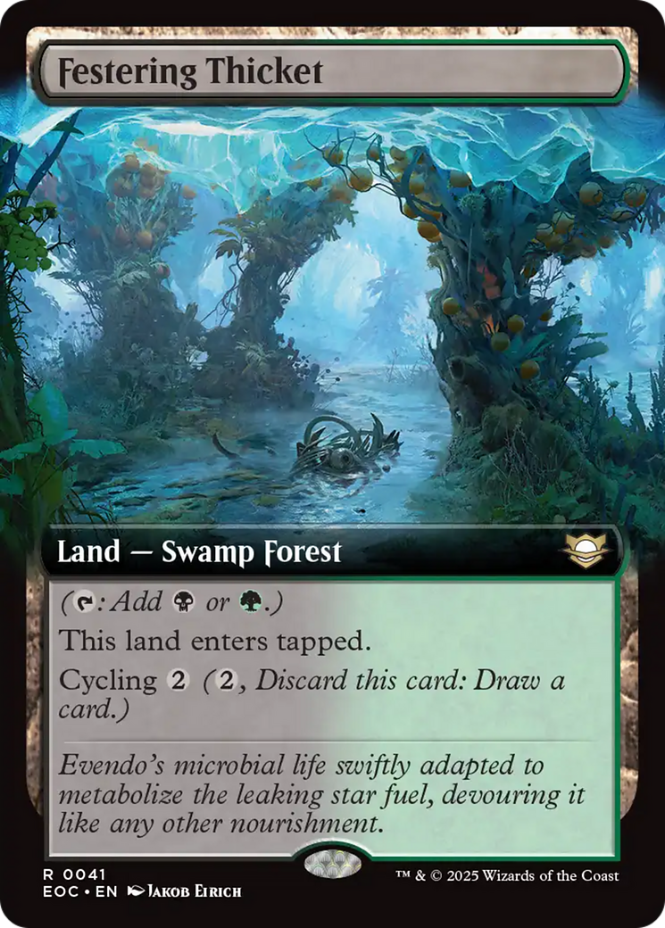 Festering Thicket (Extended Art) [Edge of Eternities Commander] | Good Games Morley