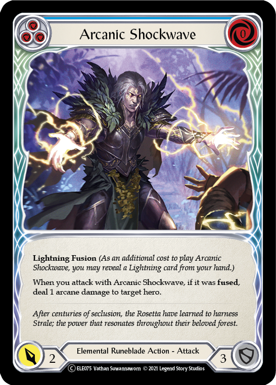 Arcanic Shockwave (Blue) [U-ELE075] (Tales of Aria Unlimited)  Unlimited Normal | Good Games Morley
