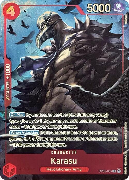 Karasu (PCC Vol.2) OP05-005 (One Piece Promotion Cards)  - Alternate Art Foil | Good Games Morley