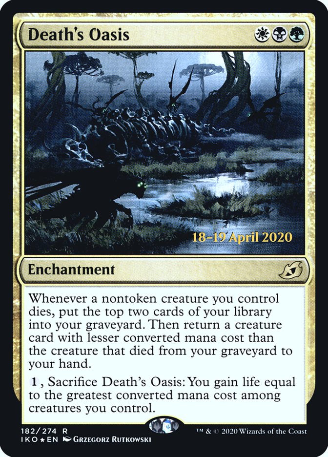 Death's Oasis [Ikoria: Lair of Behemoths Prerelease Promos] | Good Games Morley