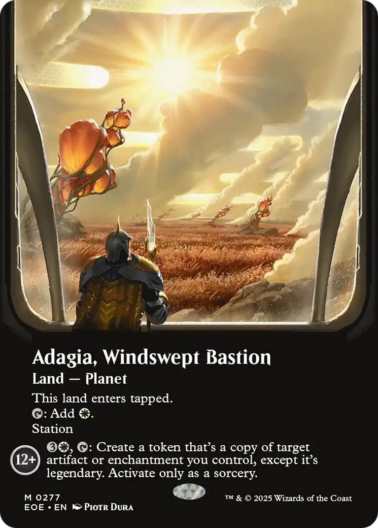 Adagia, Windswept Bastion (Borderless) [Edge of Eternities] | Good Games Morley