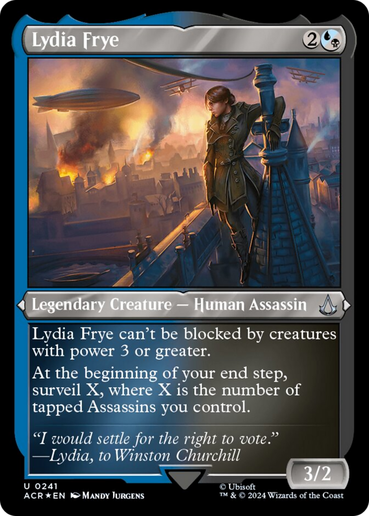 Lydia Frye (Foil Etched) [Assassin's Creed] | Good Games Morley